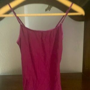 Soft cotton blend camisole with adjustable ribbon straps